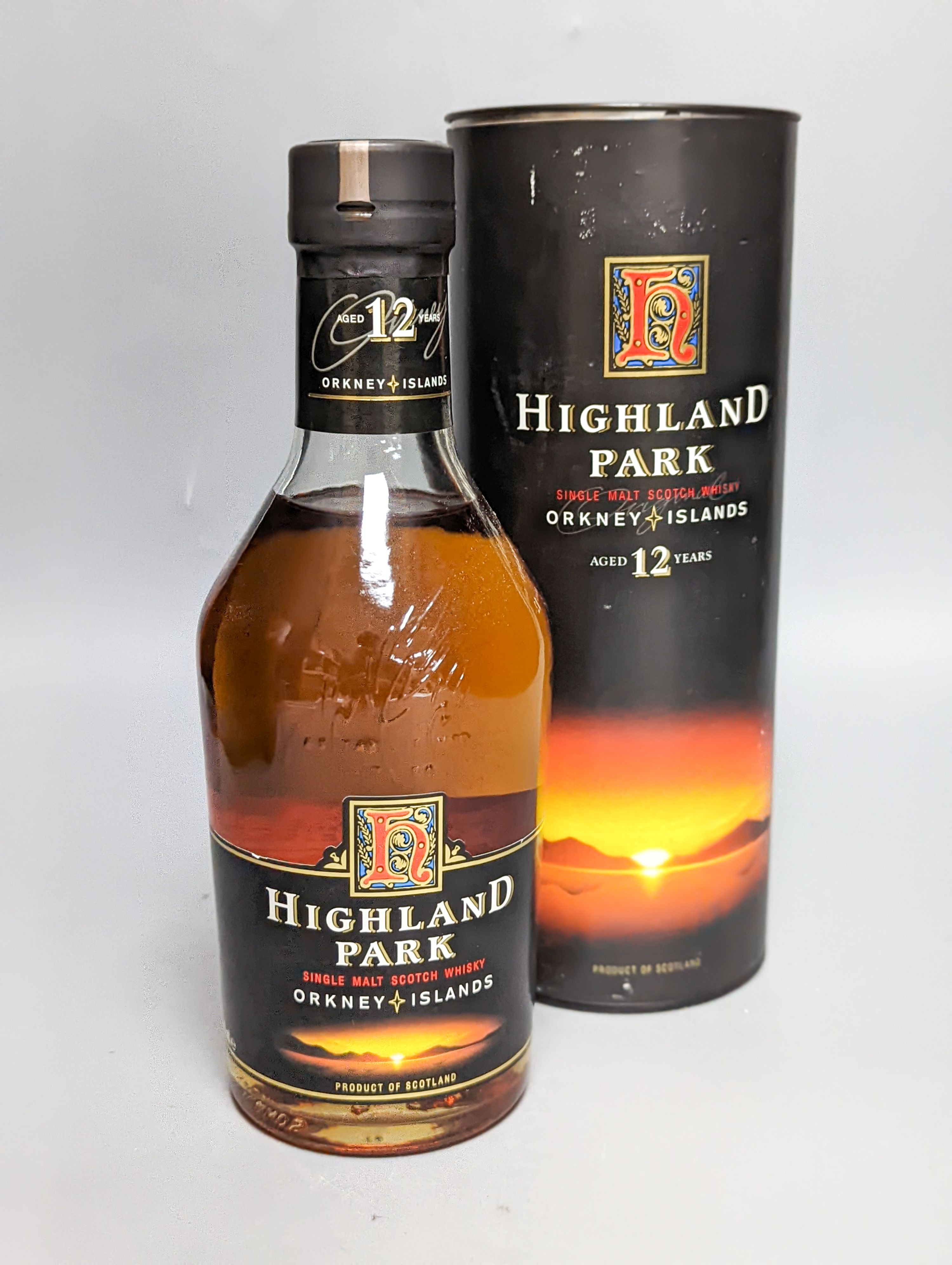 Four assorted single malt whiskies including Laphroaig 10 year old, Ardmore, Clynelish 14 year old and Highland Park aged 12 years, all boxed.